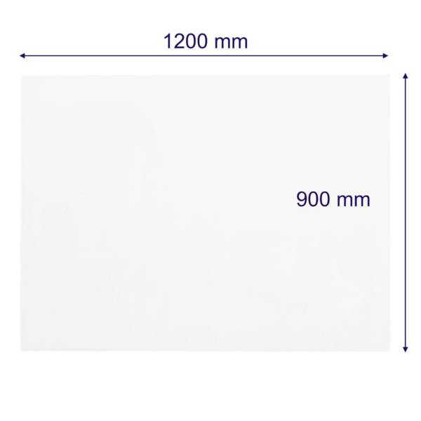 Obdélník o rozměrech 1200 mm x 900 mm, znázorněný šipkami na stranách pro vyznačení šířky a výšky.