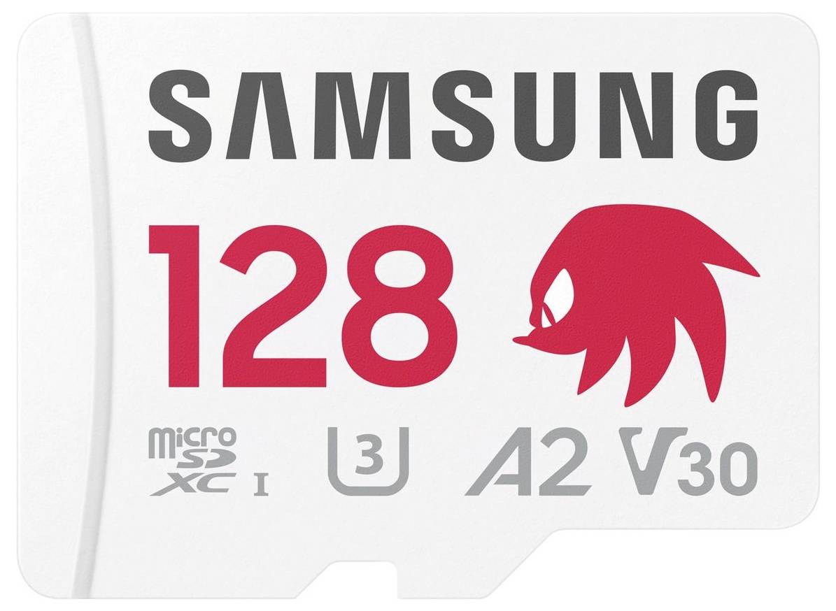 Paměťová karta Samsung microSD o kapacitě 128 GB, kompatibilní s UHS-I, třída U3, A2, V30.