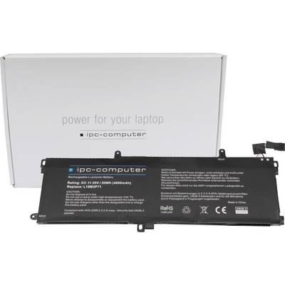 Náhradní baterie pro laptopy, označená 'ipc-computer'. Na obalu je napsáno 'power for your laptop'.