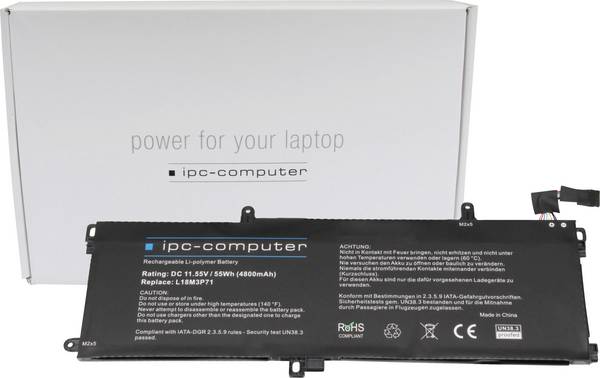 ipc-computer akumulátor do notebooku Akku L18M3P71 REPLACE 11.55 V 4800 mAh IPC-Computer