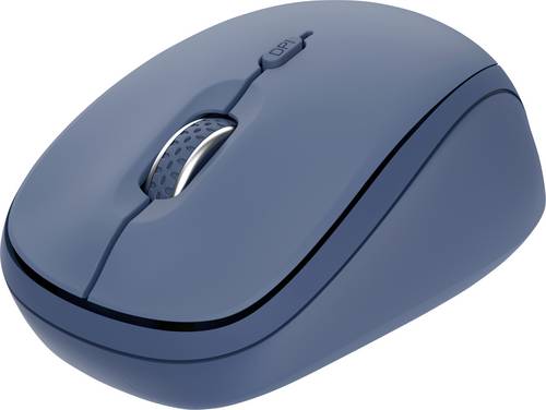 Trust YVI+ MULTI-DEVICE WIRELESS MOUSE BLUE  myš, přenos bezdrátový, Bluetooth®, USB, modrá