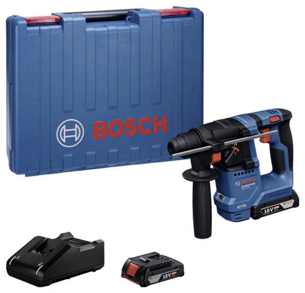 Bosch Professional GBH 18V-18 SDS plus-aku vrtací kladivo 18 V 2 Ah   bezkartáčové, kufřík, vč. nabíječky, vč. 2x aku