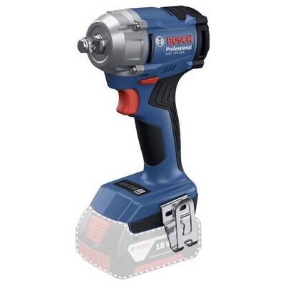 Modrý a červený akumulátorový rázový utahovák Bosch Professional GDS 18V-300, bez akumulátoru. Vhodný pro šroubovací a upevňovací práce.