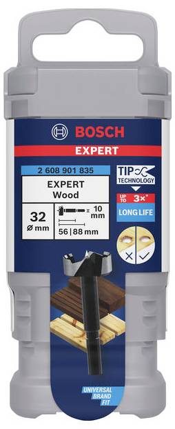 Vrták do dřeva Bosch Expert Wood, průměr 32 mm, přesné vrtání do dřeva, 1 kus.