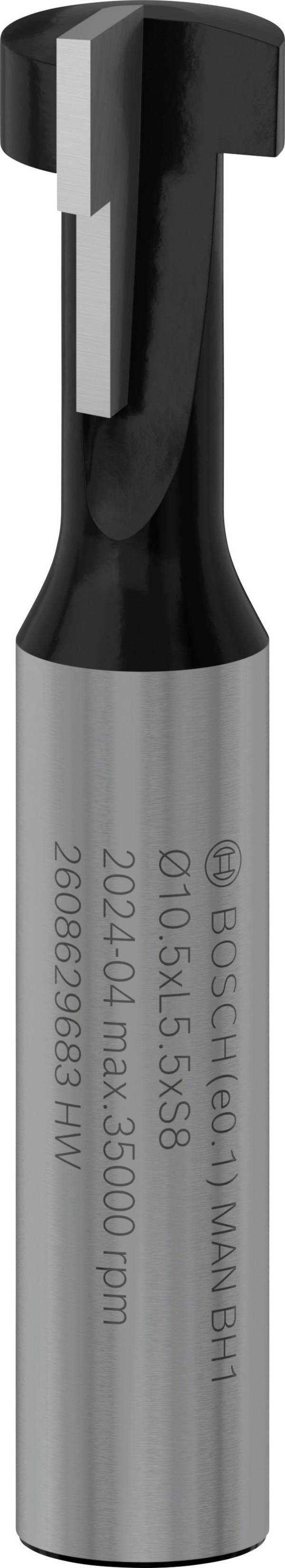 Bosch Accessories 2608629683 drážkovací fréza, tvrdokov, Délka 50 mm, Vnější Ø 6.600 mm, Pracovní délka 5.500 mm, Ø hřídele 8 mm