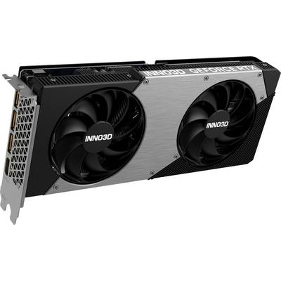 Grafická karta se dvěma ventilátory, označená jako 'INNO3D GeForce RTX'.