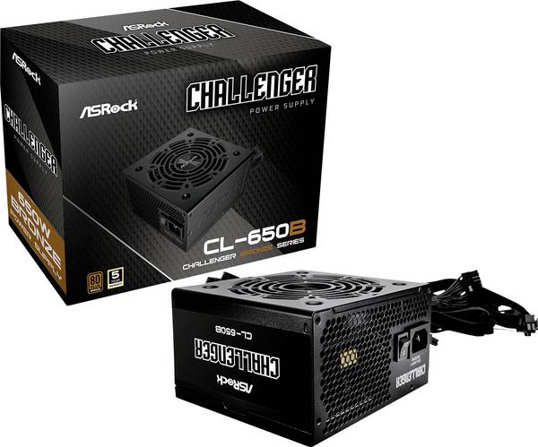 ASRock Challenger Series CL-650B PC síťový zdroj  650 W ATX 80 PLUS® Bronze