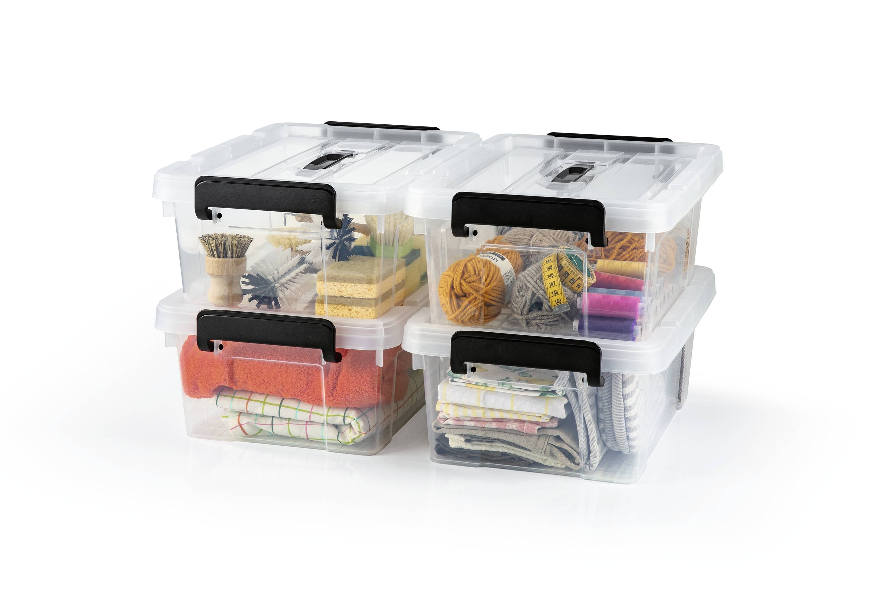 easymaxx 15016 Držák na pověšení transparentní, černá 4 ks-5