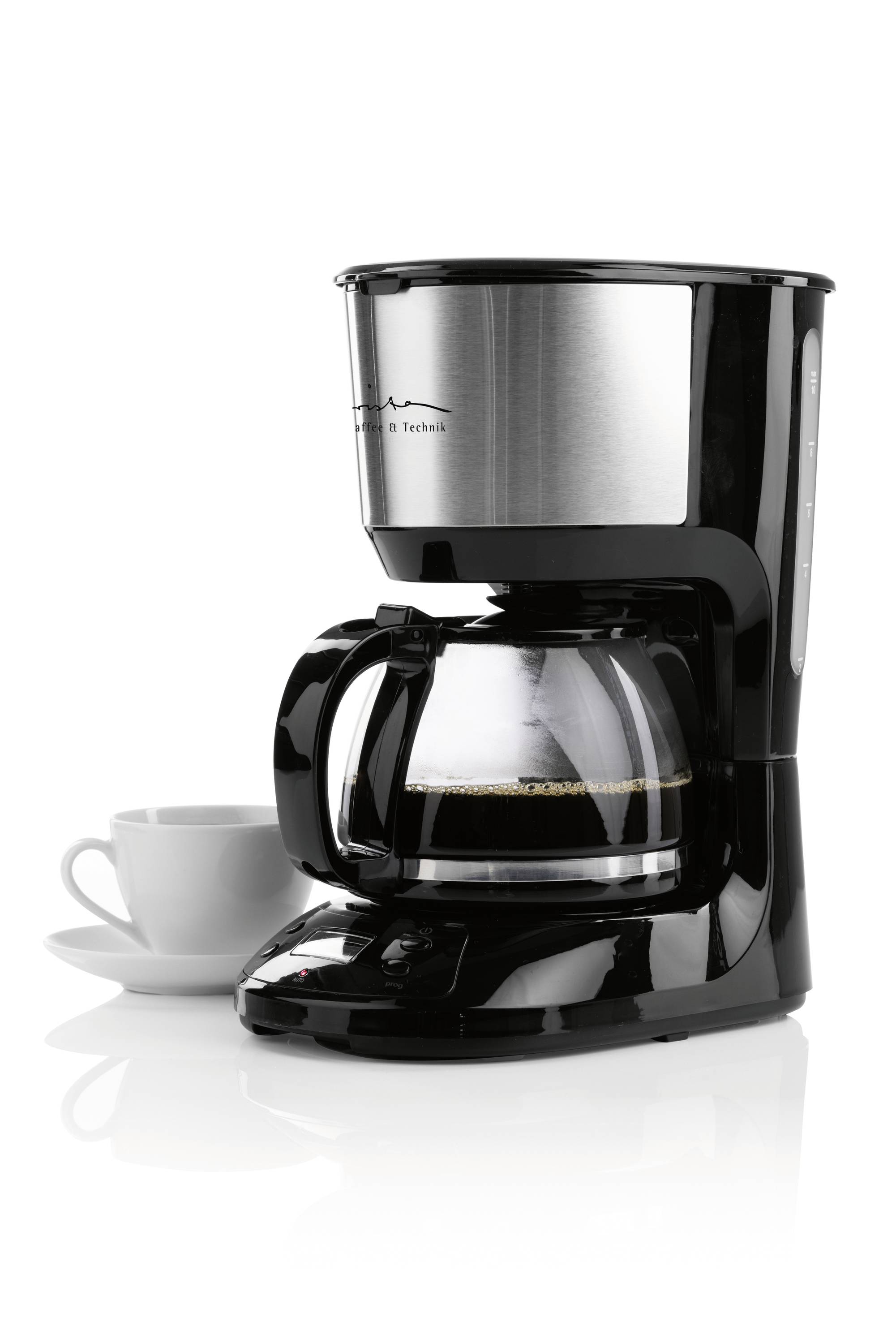 Maxxmee Barista kávovar černá, stříbrná připraví šálků najednou=10 skleněná konvice-3