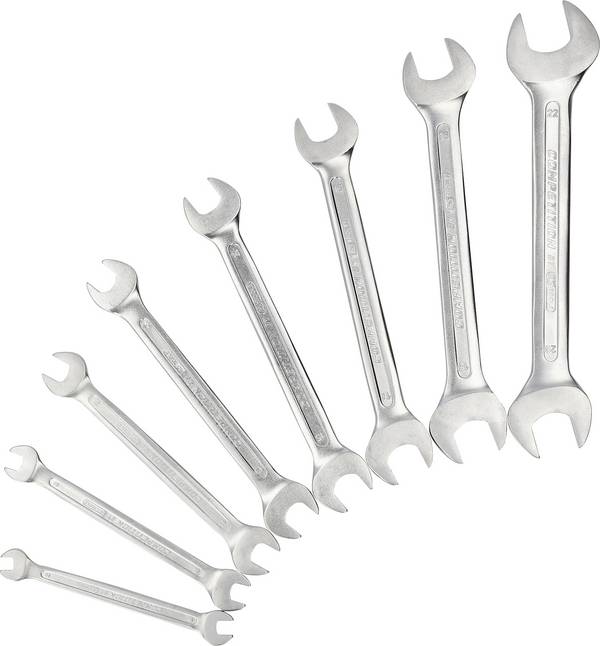 KS Tools 512.0208 512.0208 sada oboustranných plochých klíčů 8dílná