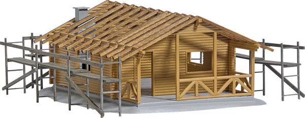 Busch 1855 H0 Sjezdové hütte ve výstavbě