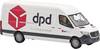 Busch 52634 H0 model osobního automobilu Mercedes Benz Sprinter dlouhý rozvor, DPD