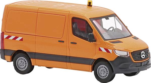 Busch 53407 H0 model osobního automobilu Mercedes Benz Sprinter krátký rozvor/plochá střecha, dopravní absorbent