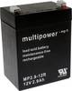 multipower MP2,9-12R 138769 olověný akumulátor 12 V 2.9 Ah olověný se skelným rounem (š x v x h) 79 x 107 x 56 mm plochý konektor 4,8 mm bezúdržbové, nepatrné vybíjení
