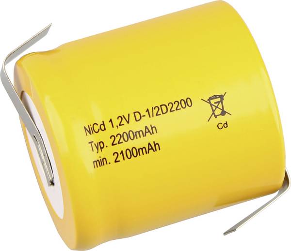 Mexcel  speciální akumulátor 1/2 D  Ni-Cd 1.2 V 2200 mAh 1 ks