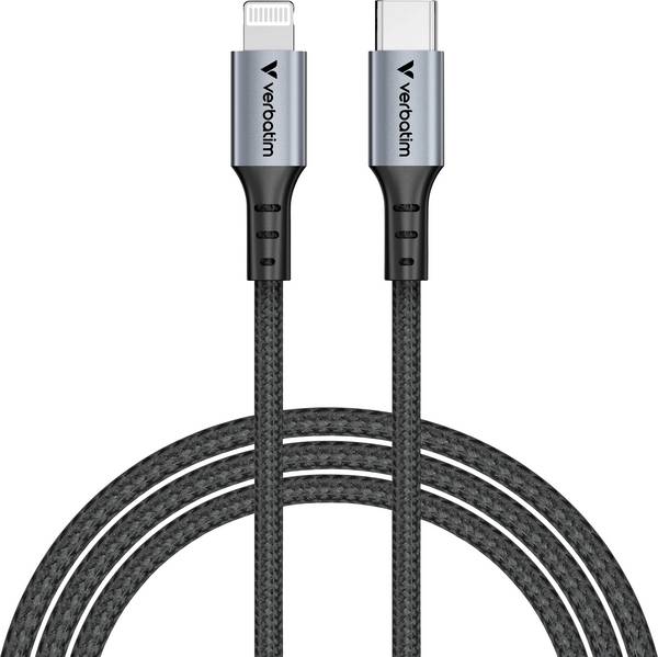 Verbatim pro mobilní telefon kabel [1x USB-C® - 1x Lightning] 1.2 m USB-C®, Lightning konektor Apple