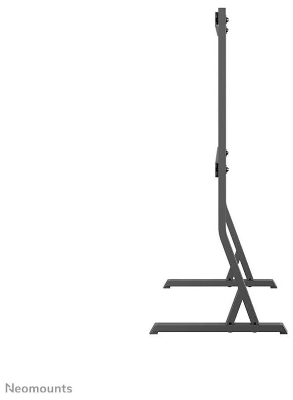 Boční kovový stojan, určený pro držák monitoru nebo televize. Štíhlý design se stabilní základnou, vhodný pro profesionální použití.