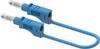 Electro PJP 2212/600V-CD1-25BL měřicí kabel banánková zástrčka 25 cm modrá 1 ks