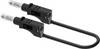 Electro PJP 2210/600V-CD1-25N měřicí kabel zásuvkový konektor 4 mm 25 cm černá 1 ks