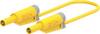 Electro PJP 2711-IEC-CD1-100J měřicí kabel banánková zástrčka 4 mm 1 m žlutá 1 ks