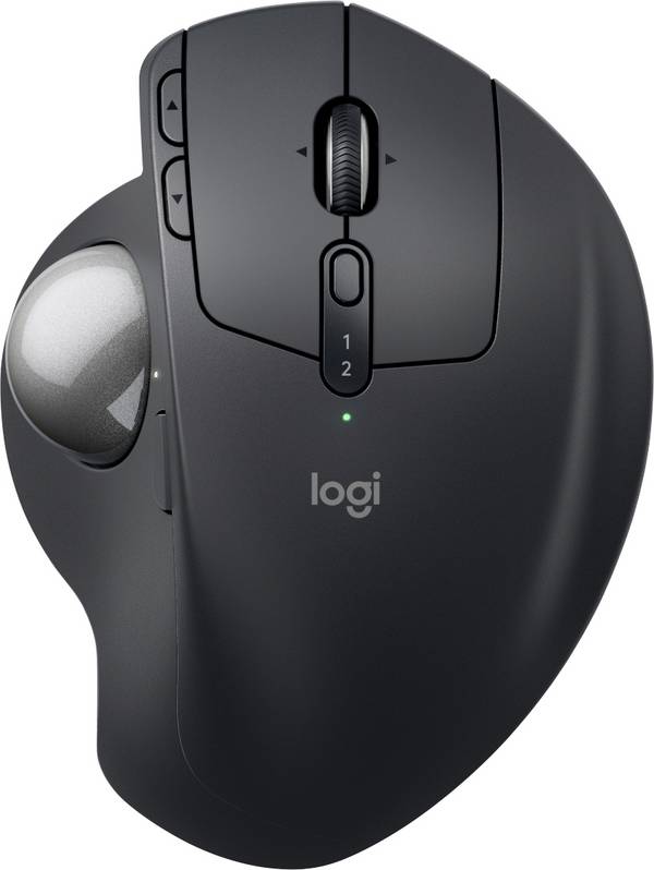 Logitech MX Ergo S optická Trackball, přenos bezdrátový, 8 tlačítko, 2048 dpi, vícebarevná