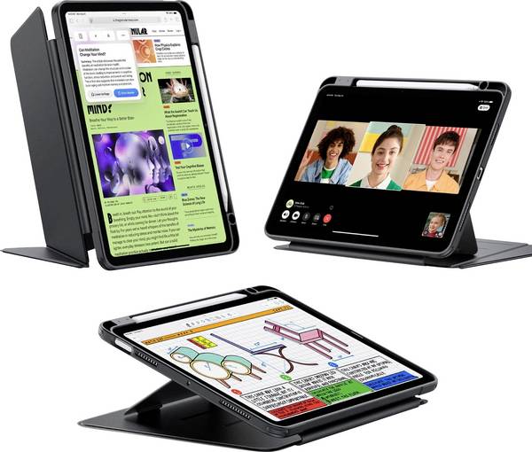ESR 1B21400103 obal na tablet Apple iPad Air 10.9" (4. Gen. 2020), iPad Air 10.9" (5. Gen. 2022), iPad Air 11" (M2, 2024), iPad Air 11" (M3, 2025), iPad Air 11" (M4, 2026) 27,7 cm (10,9") - 27,9 cm (11") Backcover černá
