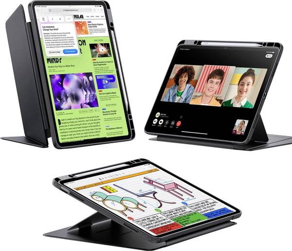 ESR 1B21500103 obal na tablet Apple iPad Air 13" (M2, 2024), iPad Air 13" (M3, 2025), iPad Air 13" (M4, 2026) 33 cm (13") Backcover černá
