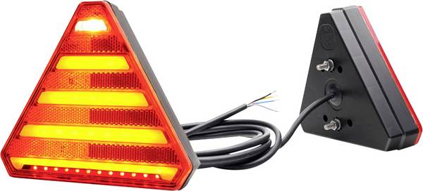 WAS zadní světla přívěsu otevřené konce blinkr, brzdové světlo, zadní světla, couvací světlo, reflektor vpravo 12 V/DC, 24 V/DC