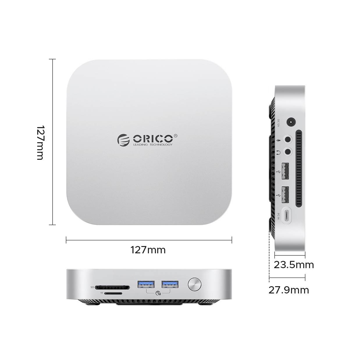 ORICO USB-C® dokovací stanice MiniLink M49P Vhodné pro značky (dokovací stanice pro notebook): Apple Rozšiřující patice -13
