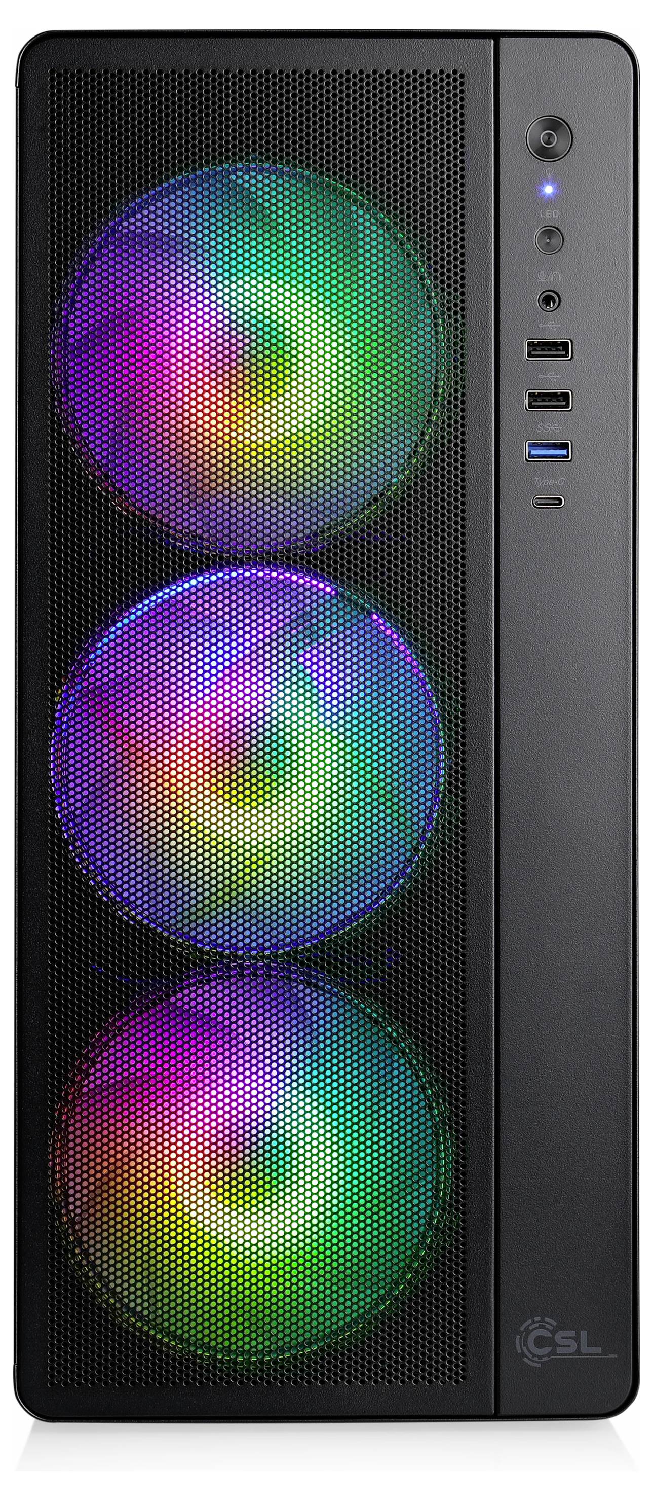 CSL Computer Gaming PC M12050H AMD Ryzen 5 5600 4.4 GHz 16 GB RAM 1 TB SSD Nvidia GeForce RTX™ 5060 ti 8 GB GDDR7 94222-2