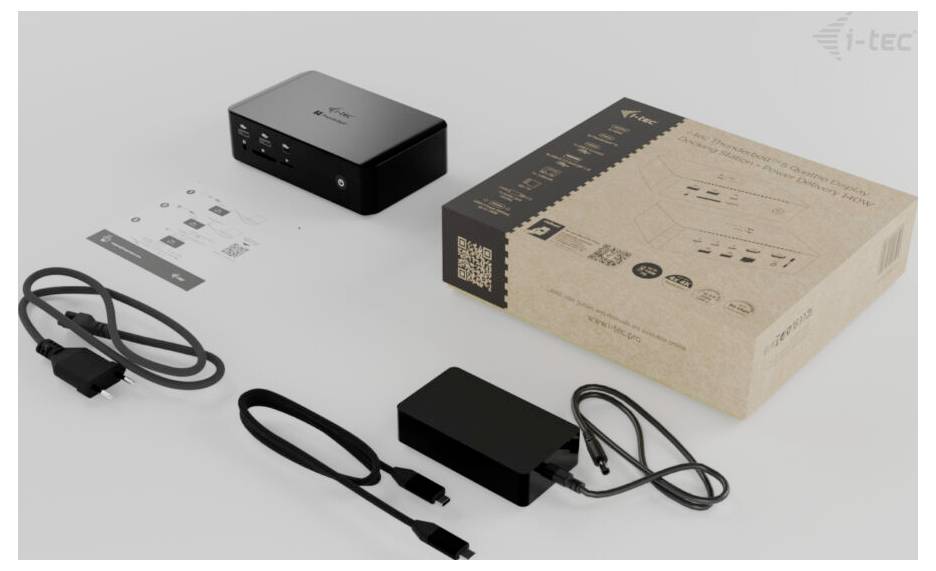 i-tec Dokovací stanice Thunderbolt™ 5 Thunderbolt 5 Quattro Display Docking Station + Power Delivery 140W-4