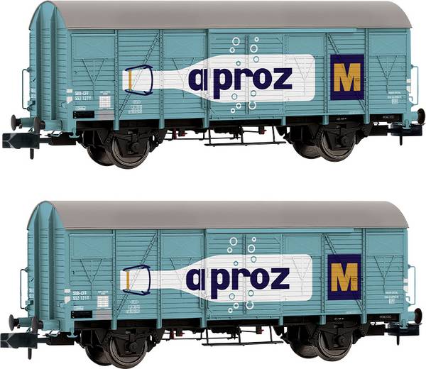 Arnold HN6683 2dílný N naložený nákladní vagon K4 „APROZ“ na SBB