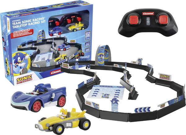 Carrera 370430021 Team Sonic Racing 1:43 RC model auta se závodní dráhou elektrický silniční model