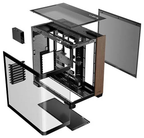 Antec C8 Full Tower PC skříň černá, transparentní, dřevo-1