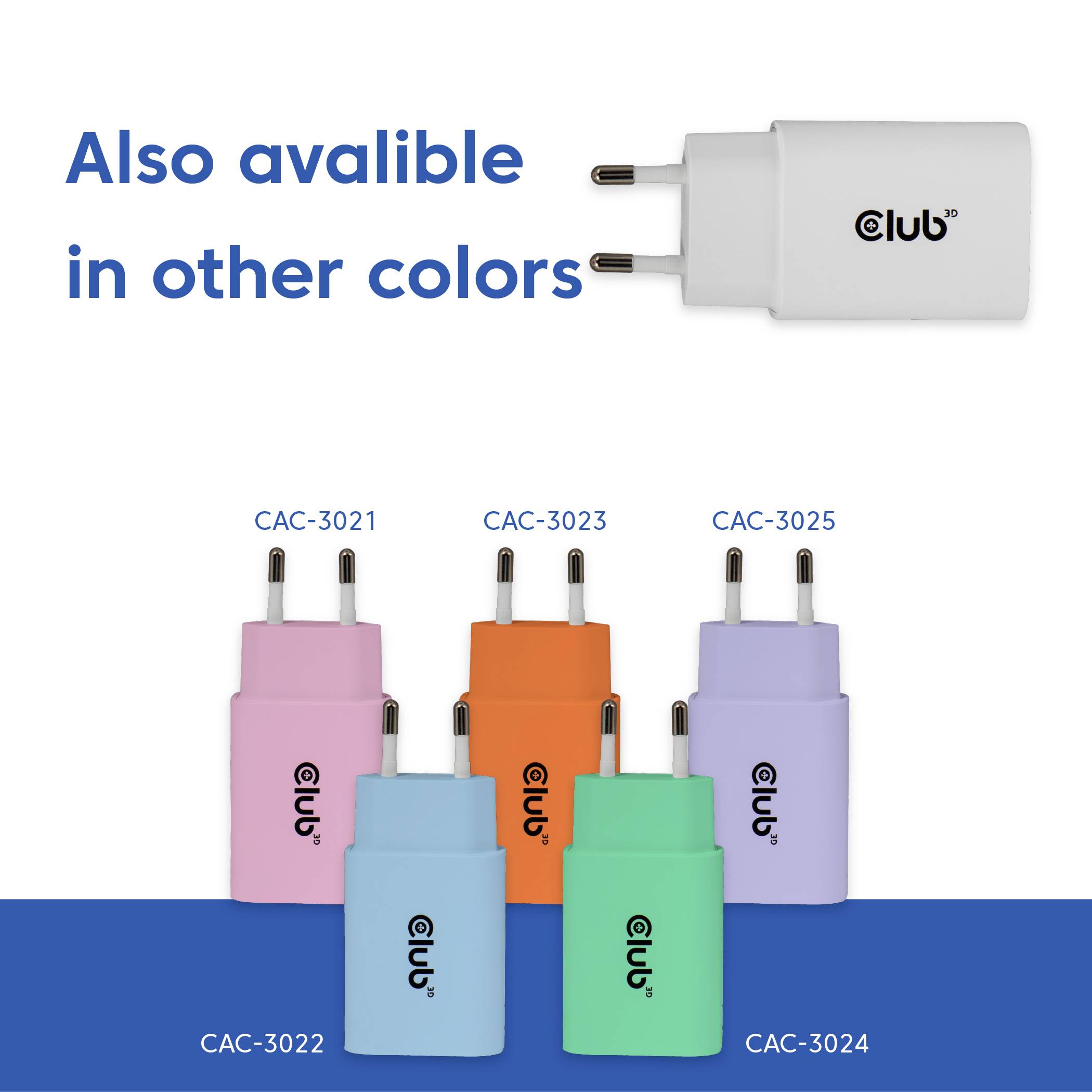club3D CAC-3020 USB nabíječka, USB Power Delivery (USB-PD) , USB-C® zástrčka, 30 W, Power Delivery 3.0, bílá-7