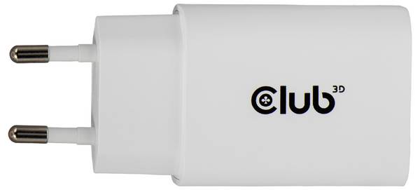 club3D CAC-3020 USB nabíječka, USB Power Delivery (USB-PD) , USB-C® zástrčka, 30 W, Power Delivery 3.0, bílá
