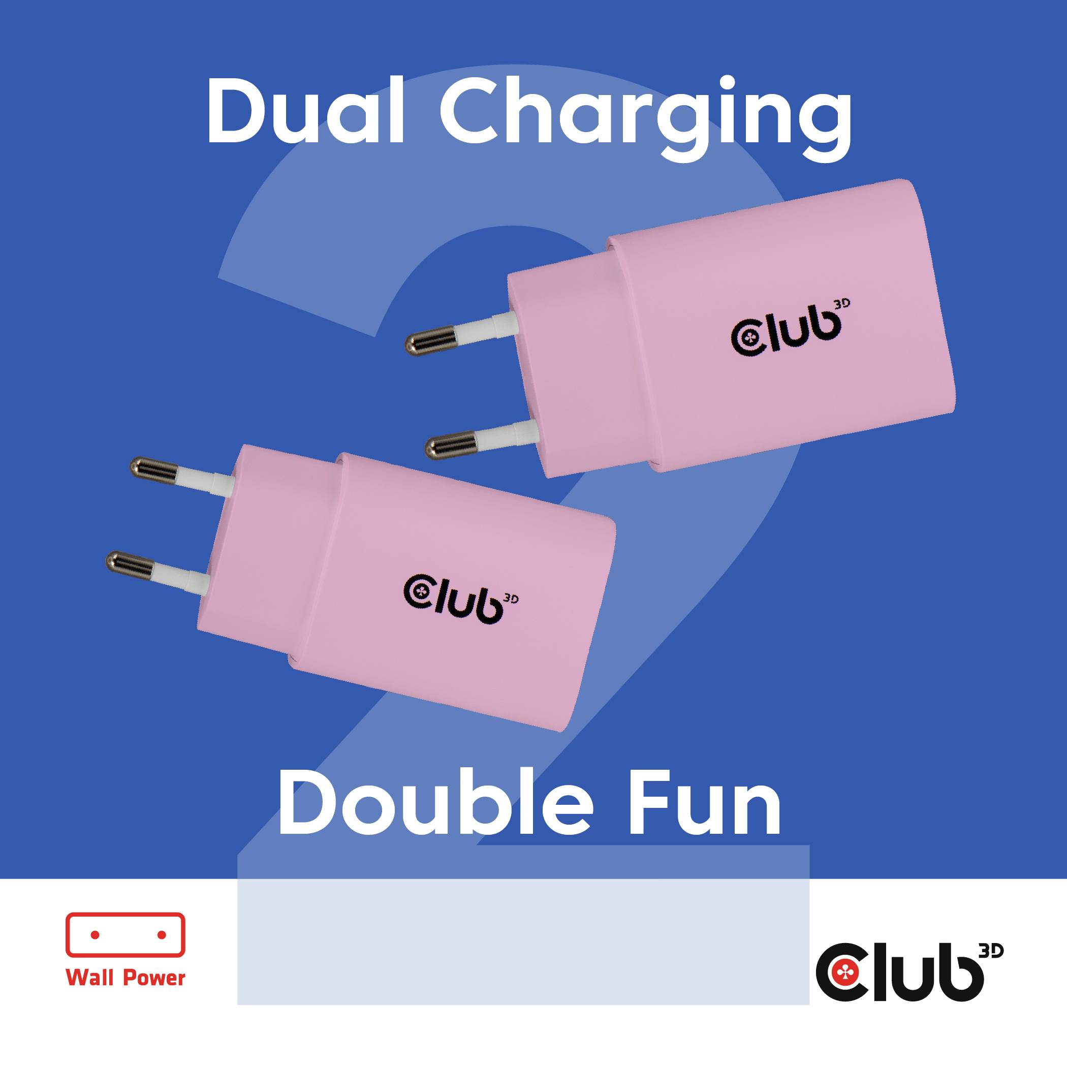 club3D CAC-3021 USB nabíječka, USB-C® zástrčka, 30 W, Power Delivery 3.0, růžová-4