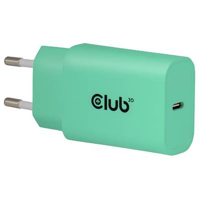 club3D CAC-3024 USB nabíječka, USB-C® zástrčka, 30 W, Power Delivery 3.0, zelená-0