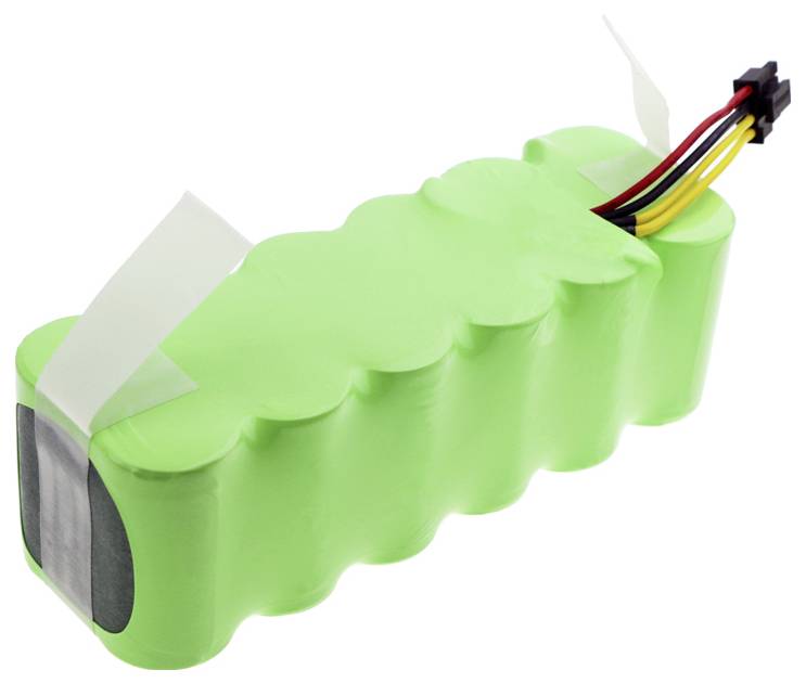 Zelený dobíjecí akumulátorový pack s dráty, pravděpodobně pro elektronická zařízení.
