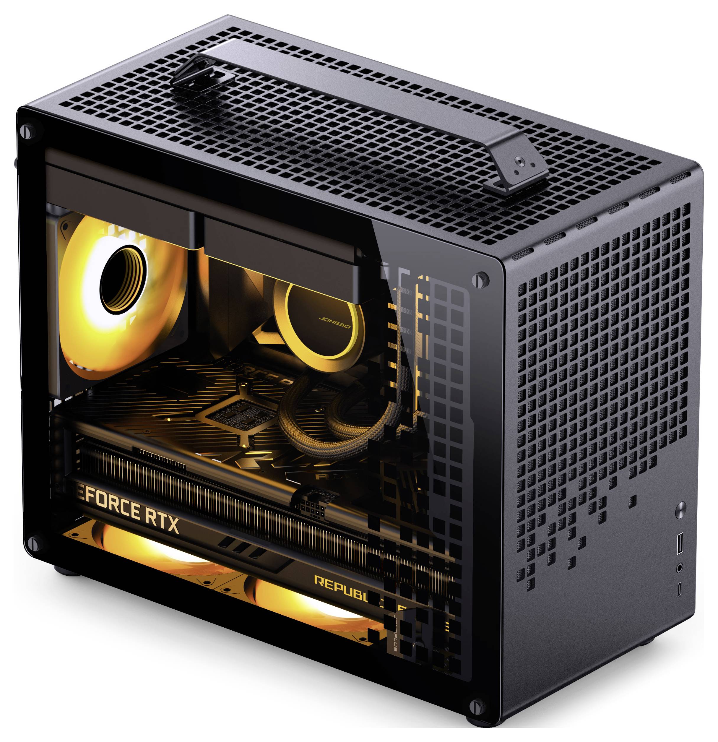 Jonsbo Z20 micro tower pouzdro, herní pouzdro, PC skříň černá-3