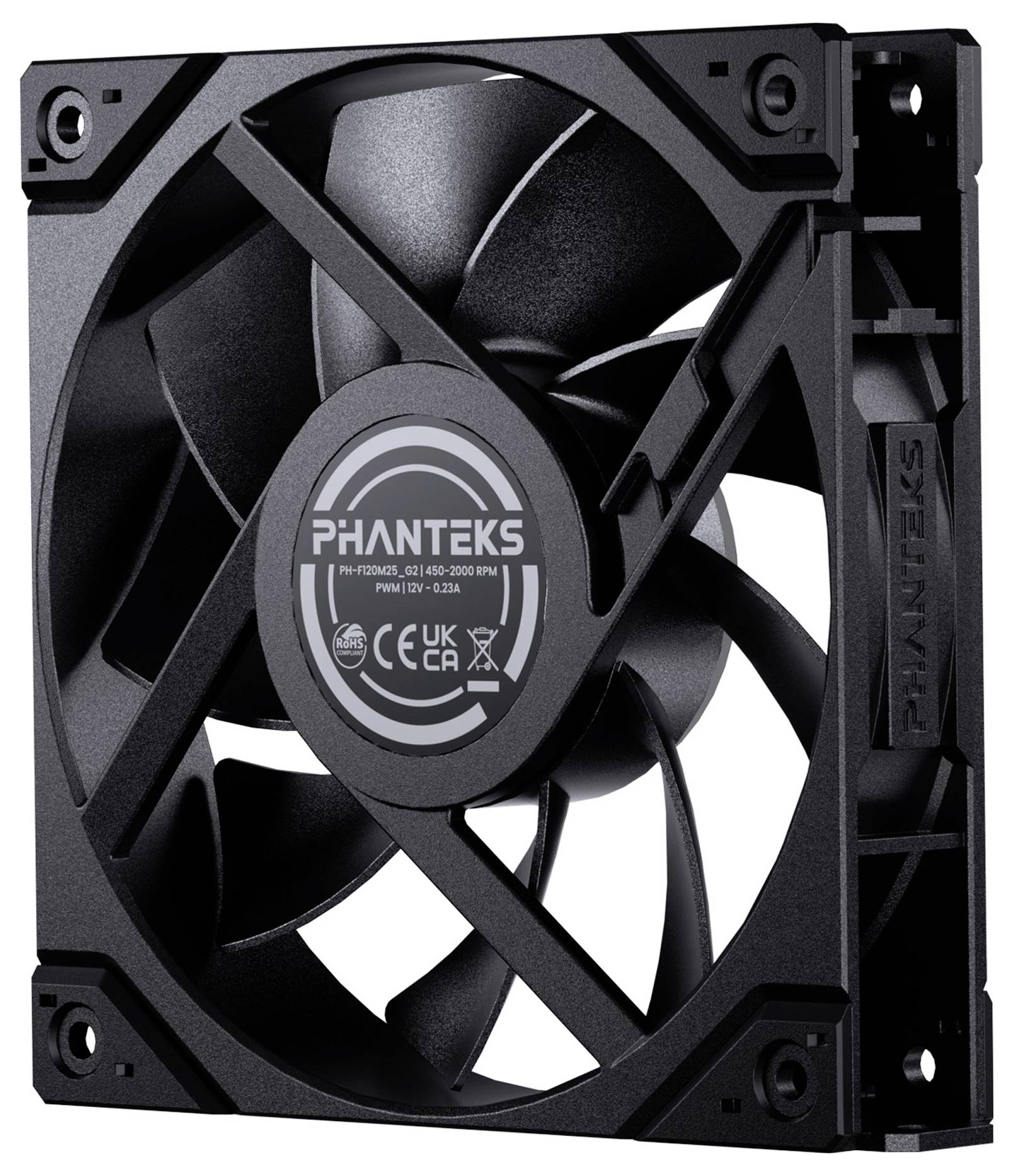 Phanteks PH-F120M25_G2_BBK01 PC větrák s krytem černá (š x v x h) 120 x 25 x 120 mm-2