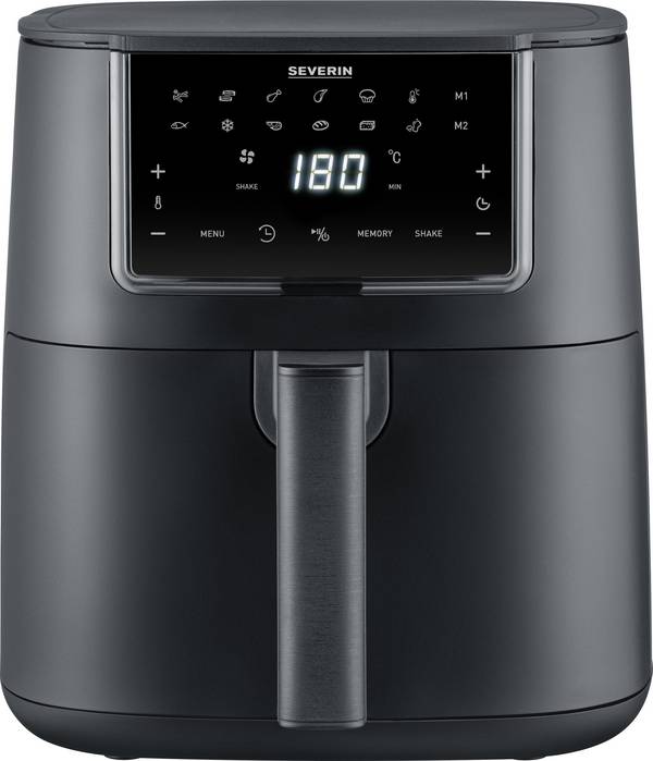 Severin FR 2462 horkovzdušná fritéza 7 l 1700 W s displejem, nepřilnavý povlak černá