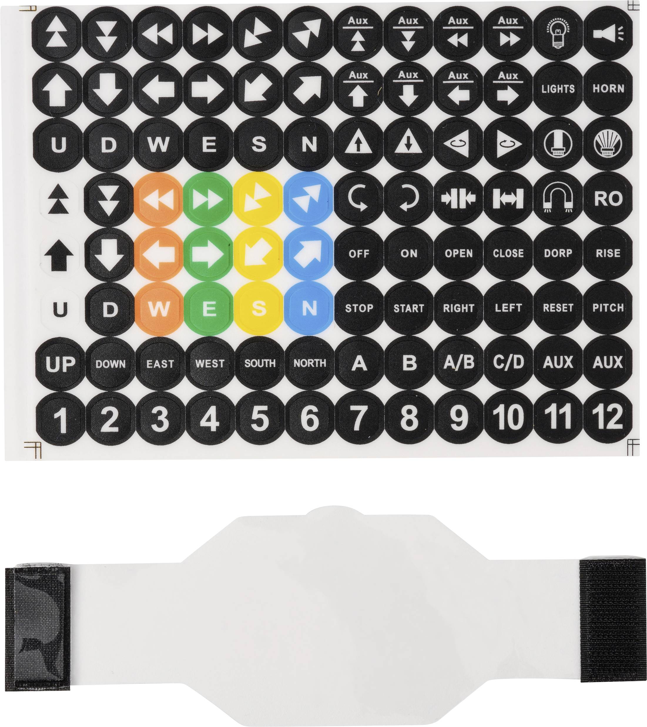 TRU COMPONENTS 6 Button cover & sticker TC-13660444 Pájení a odpájení pomocí jedné stanice, včetně 17díl. příslušenství -0
