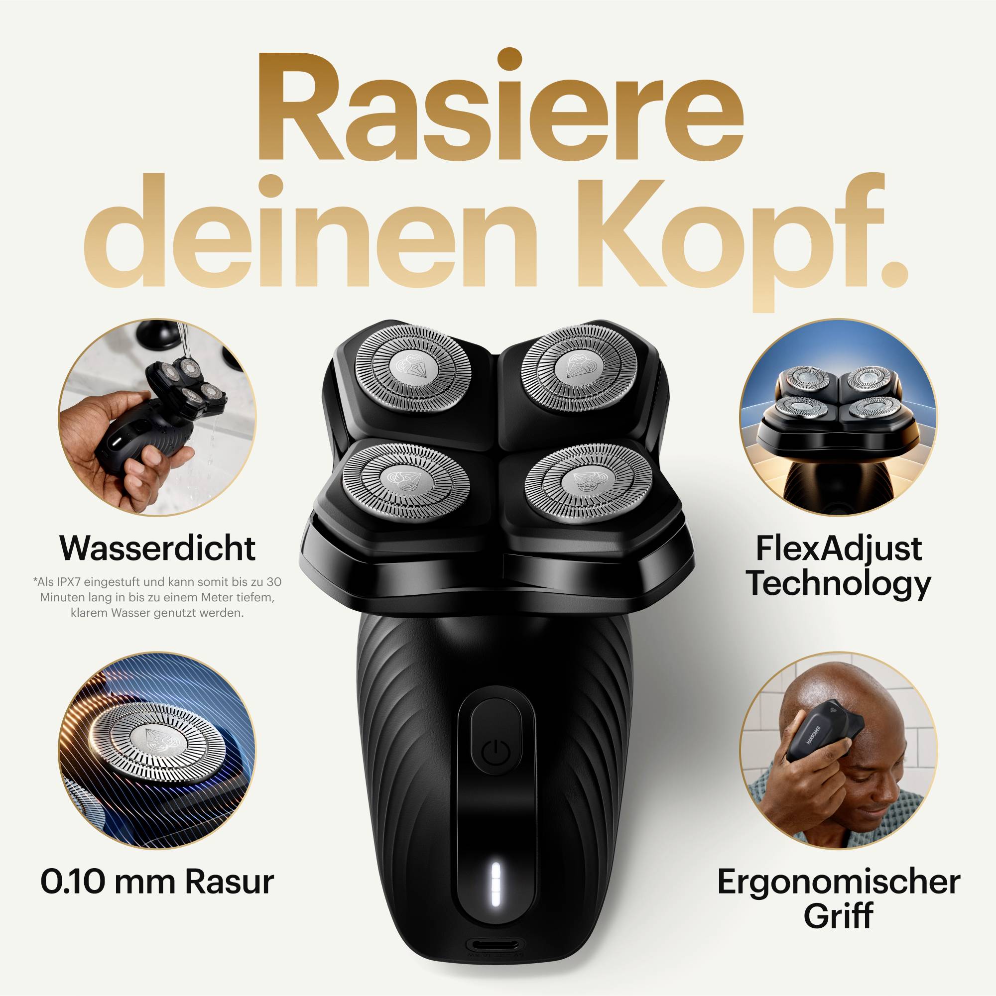 MANSCAPED The Dome Shaver Plus Essentials 75-00249 rotační zastřihovač černá-1