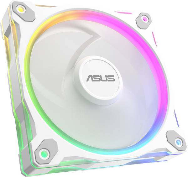 Asus PRIME MR120 PC větrák s krytem bílá (š x v x h) 120 x 120 x 28 mm vč. ovládání RGB osvětlení