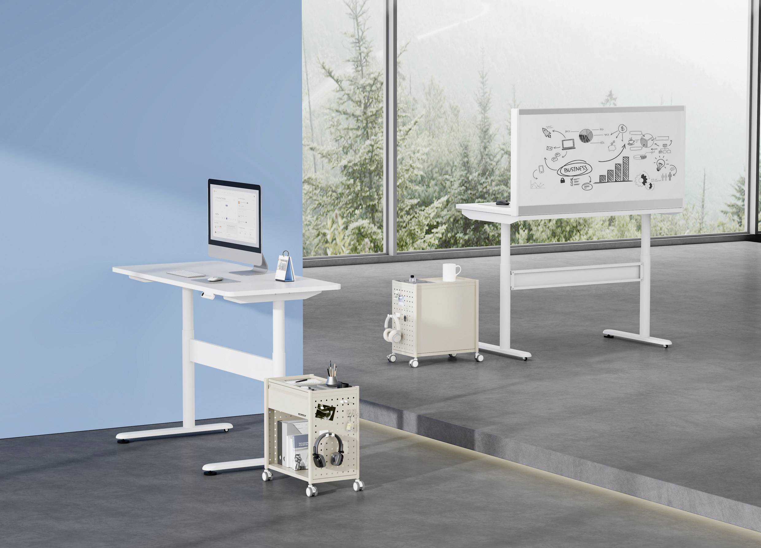 SpeaKa Professional Kontejnery na kolečkách světle hnědá (š x v x h) 30 x 54.5 x 50 cm Počet zásuvek: 1 SP-13660888 SP-M-6