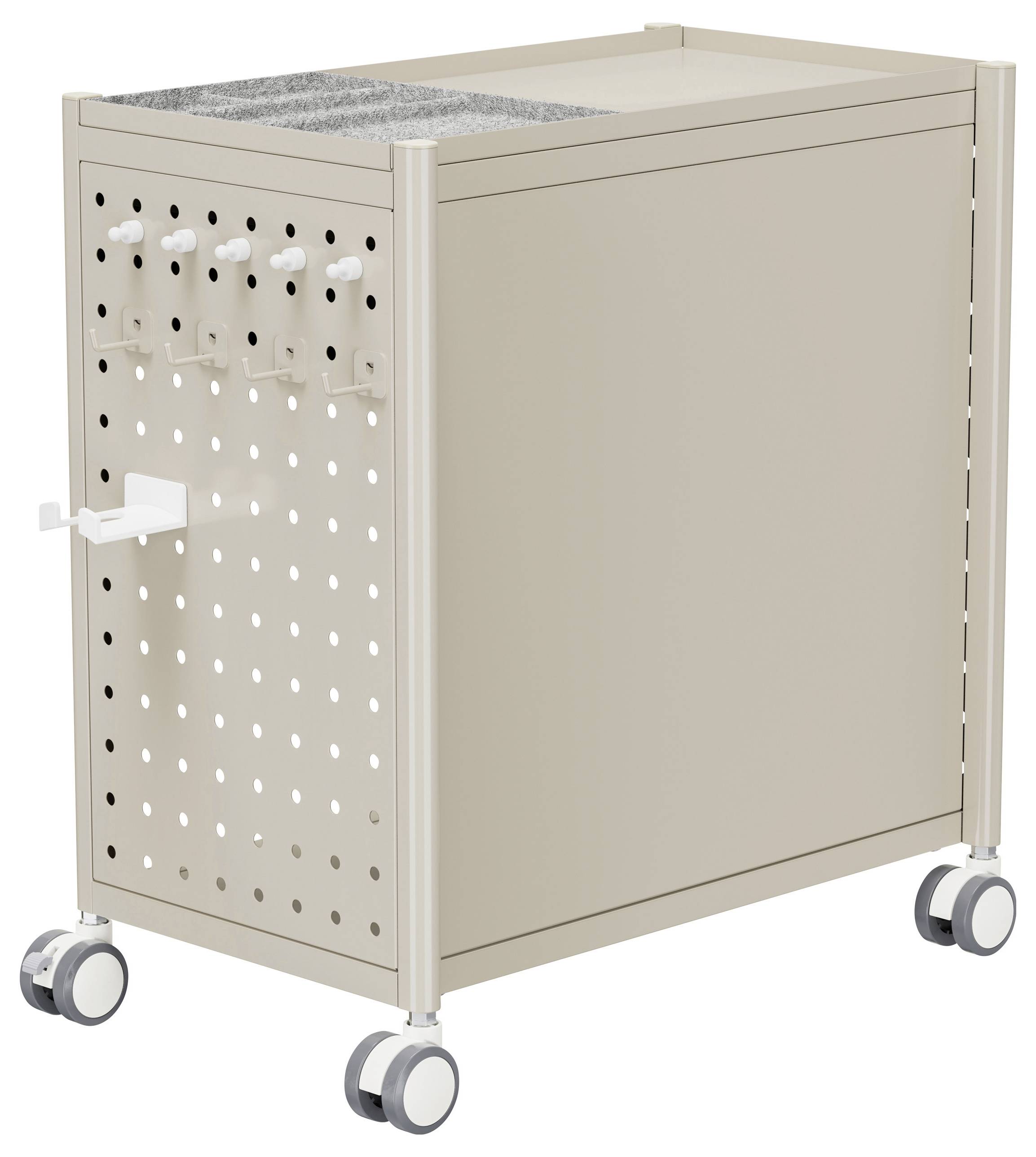 SpeaKa Professional Kontejnery na kolečkách světle hnědá (š x v x h) 30 x 54.5 x 50 cm Počet zásuvek: 1 SP-13660888 SP-M-3