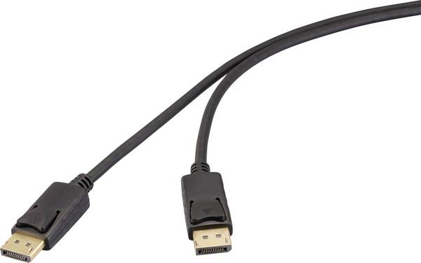 Renkforce DisplayPort kabel Konektor DisplayPort, Konektor DisplayPort 2.00 m černá RF-6830474 4K UHD Kabel DisplayPort