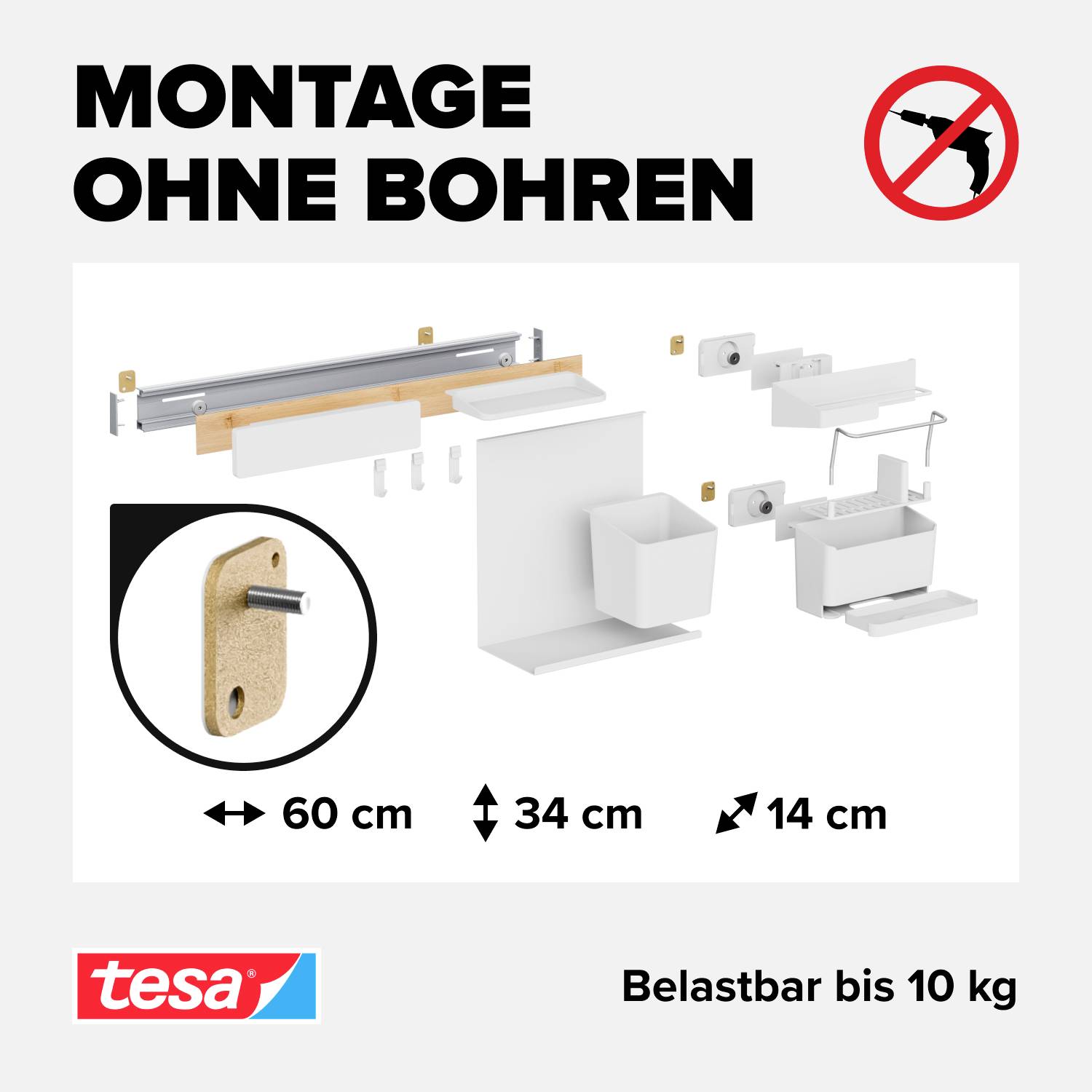 tesa 70043-00000-00 kombinovaná sada bílá 1 sada-3
