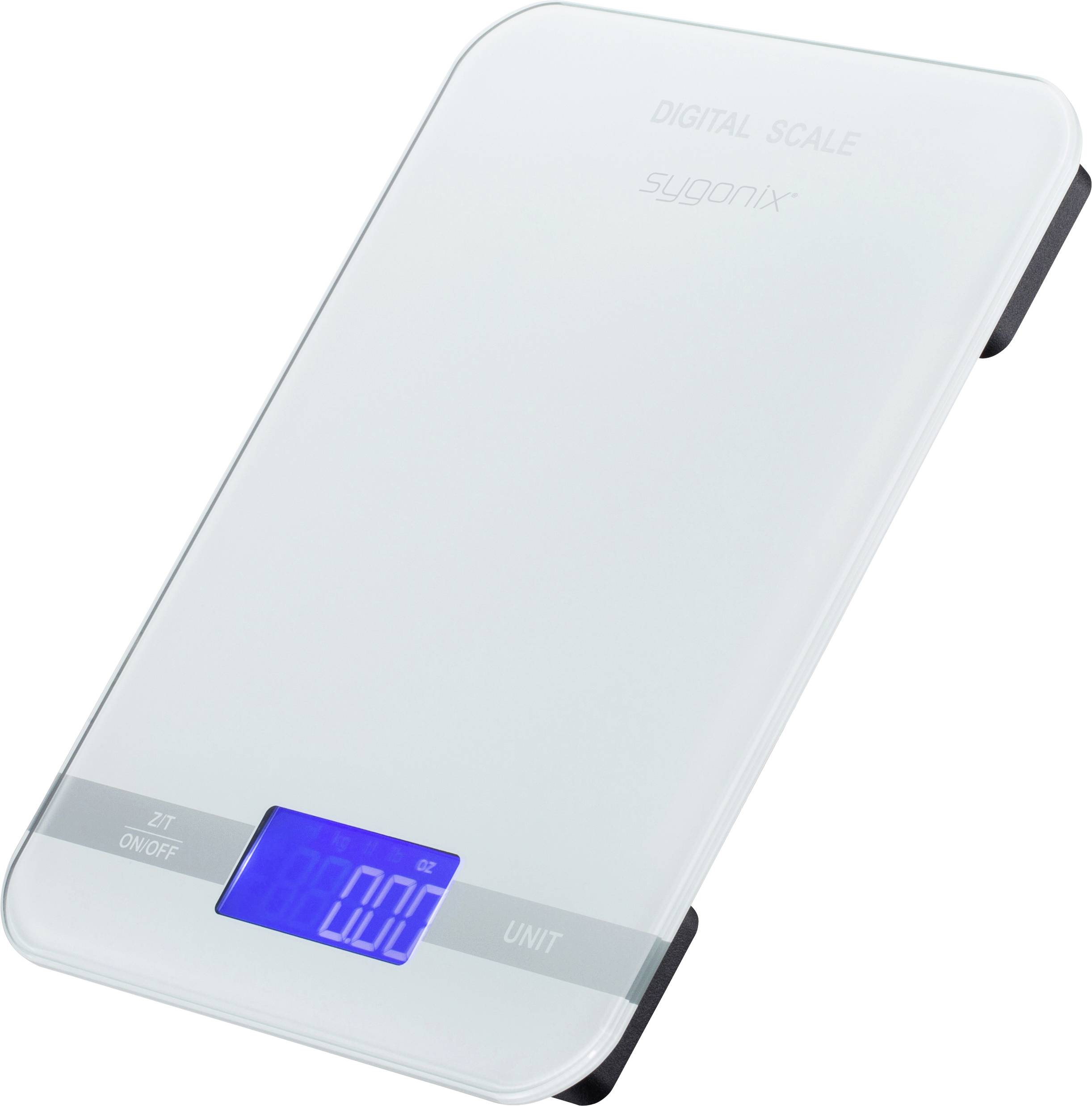 Sygonix digitální kuchyňská váha digitální Max. váživost=5 kg mléčné sklo 165 x 220 x 20-0